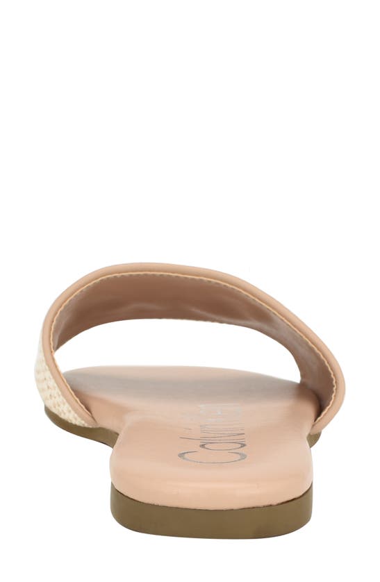 Shop Calvin Klein Yides Slide Sandal In Light Natural01