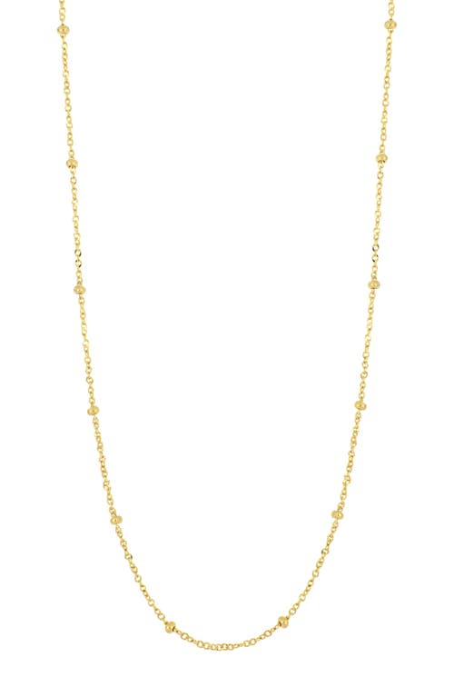 Bony Levy 14K Gold Ball Station Chain Necklace in 14K Yellow Gold at Nordstrom, Size 18
