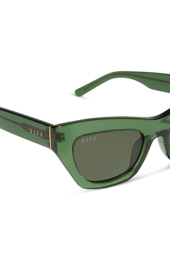 Shop Diff Katarina 51mm Cat Eye Sunglasses In Sage Crystal / G15