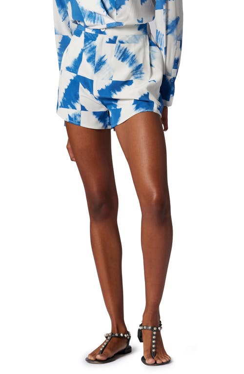 Equipment Sloane Slik Shorts in Bright Blue Multi at Nordstrom, Size 6