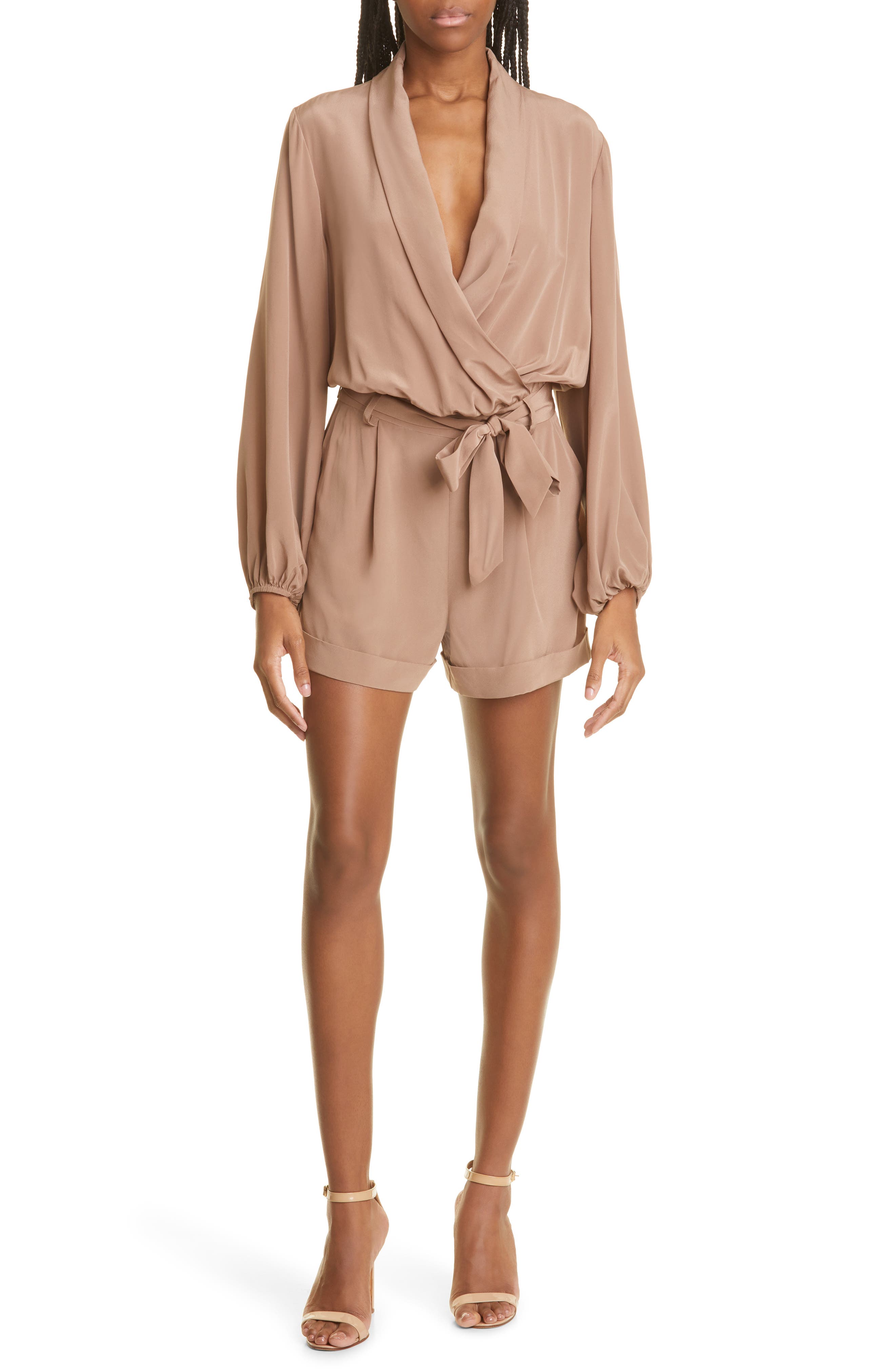 silk romper dress