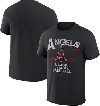 Darius Rucker Collection by Fanatics Men's Darius Rucker Collection by  Fanatics Black Los Angeles Angels Beach Splatter T-Shirt