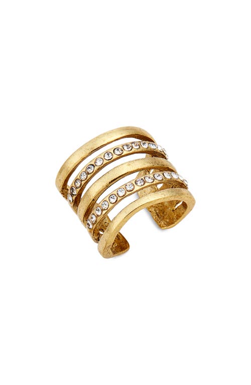 Karine Sultan Claire Cage Ring in Gold