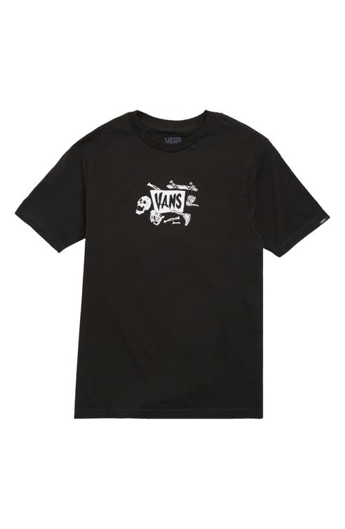 Vans Kids' Skeleton Graphic T-Shirt in Black at Nordstrom