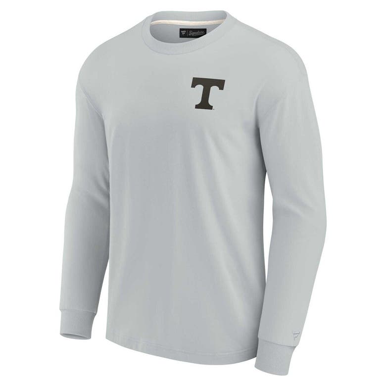 Shop Fanatics Signature Unisex  Gray Tennessee Volunteers Elements Super Soft Long Sleeve T-shirt
