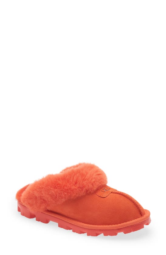 Ugg Coquette Shearling Lined Slipper In Red Pepper