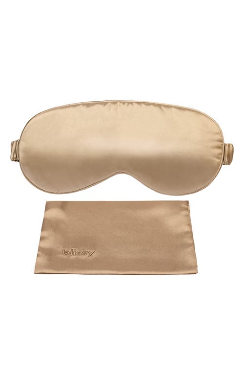 BLISSY Silk Sleep Mask in Taupe