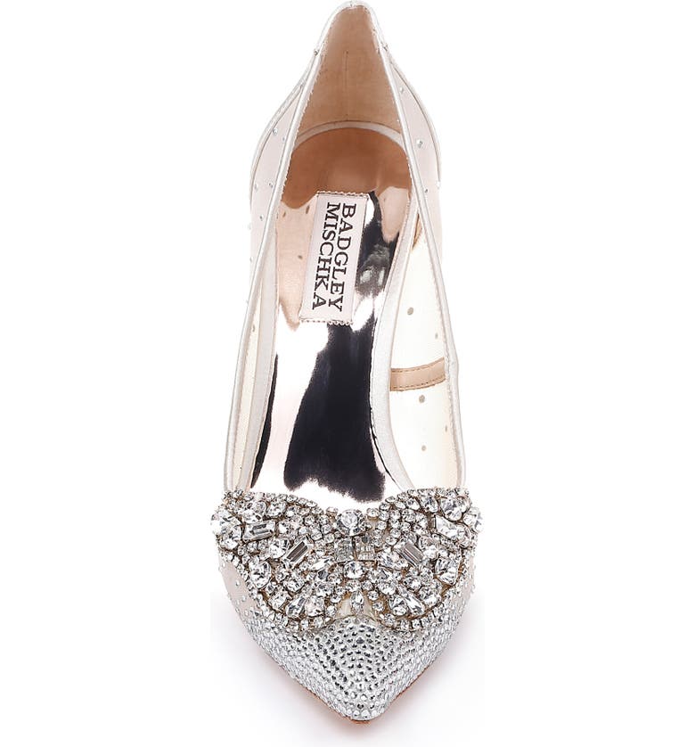 Badgley Mischka Collection Quintana Crystal Embellished Pointed Toe ...
