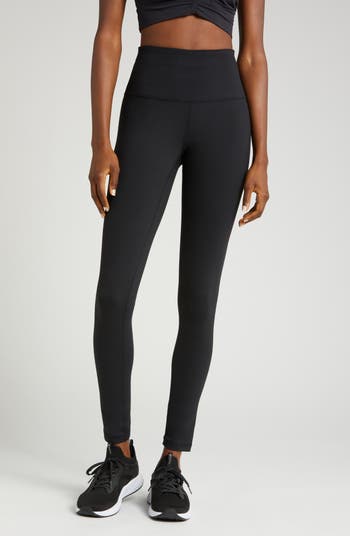 Nike Air Women's Black High-Waisted Full-Length Split-Hem Leggings – Puffer  Reds
