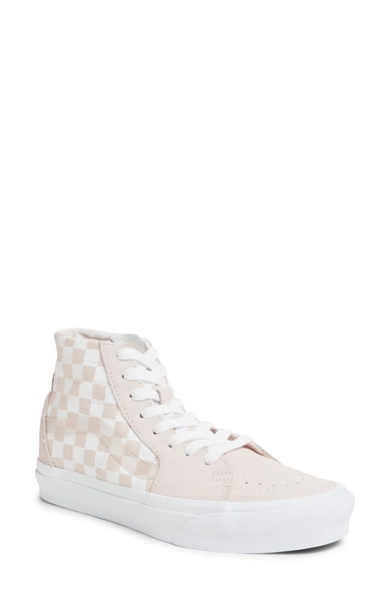 Vans Sk8-hi Tapered Sneaker In White Checkerboard