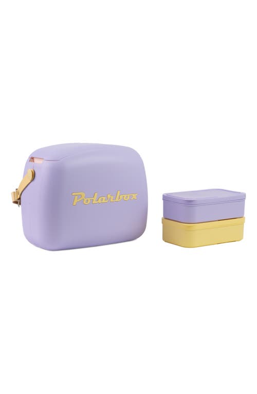 Polarbox Cooler Bag 6 Qt In Lilac-yellow