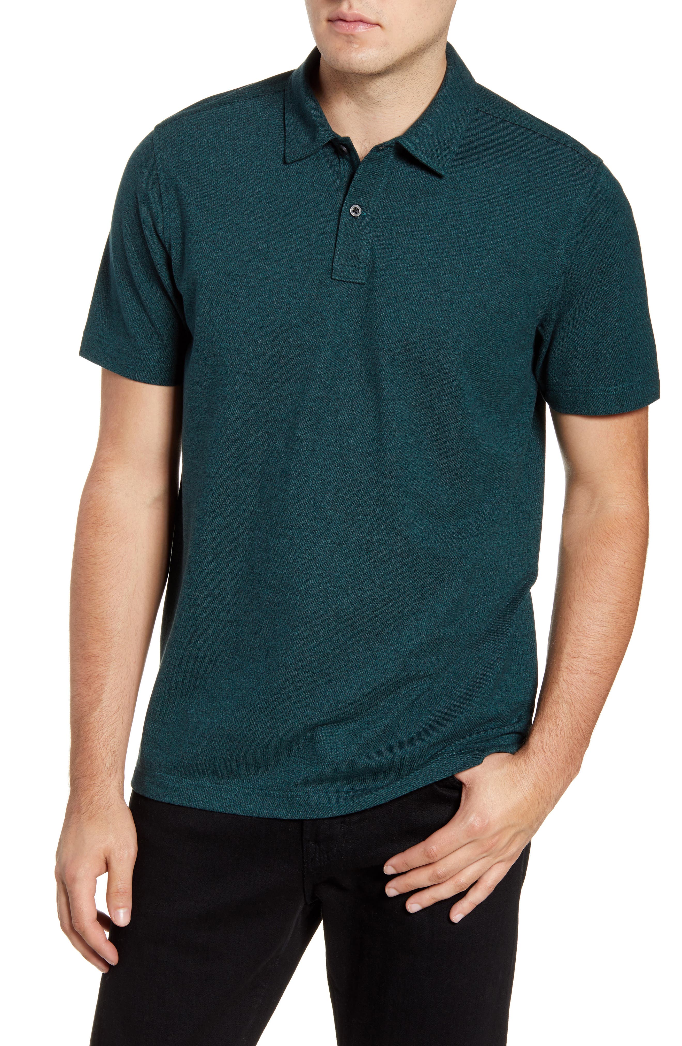Nordstrom Shop Regular Fit Polo, Green