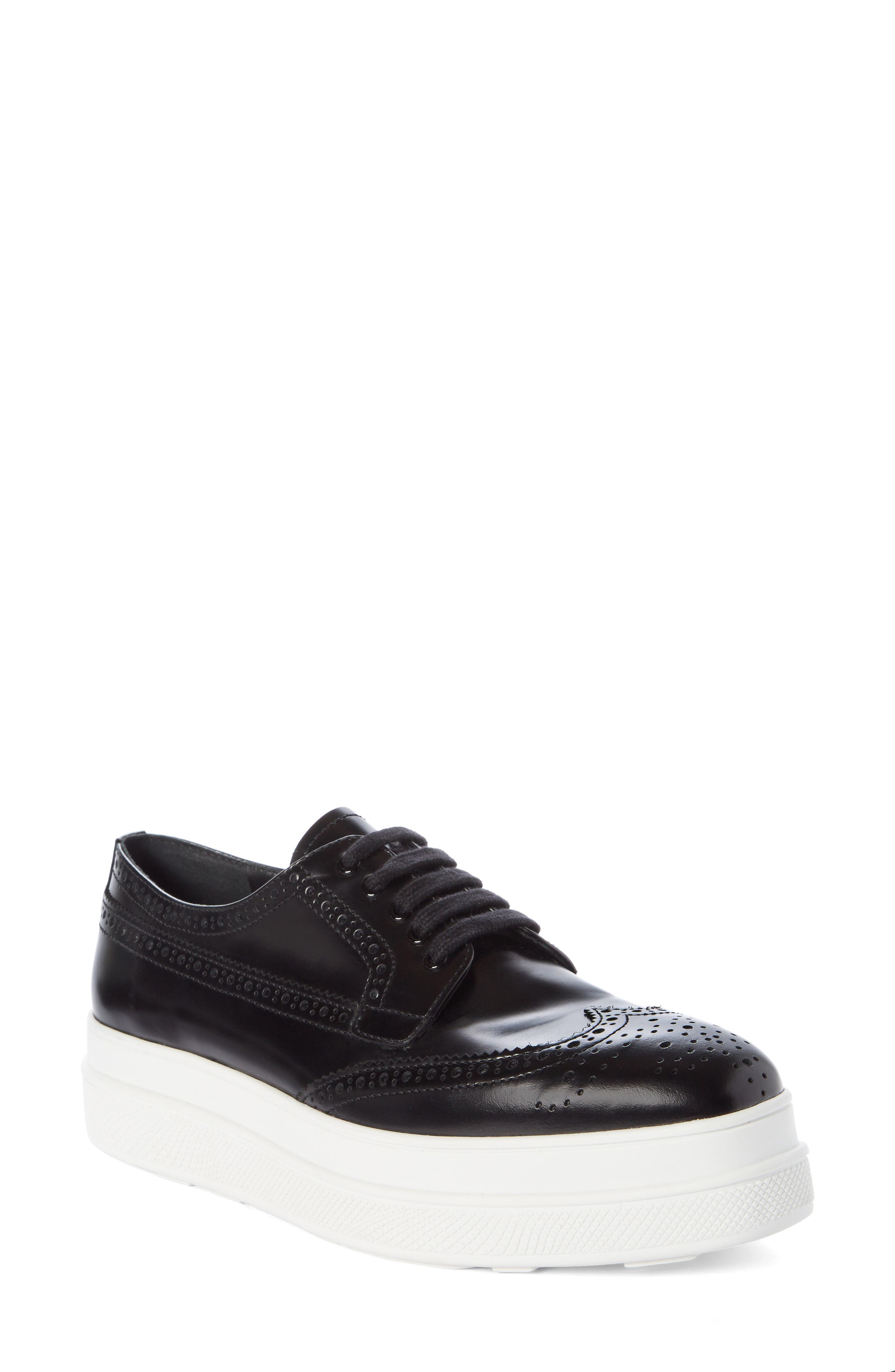 Prada Platform Wingtip Derby Sneaker Women Nordstrom
