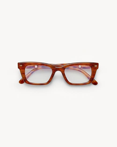 Shop Machete Ruby Optical Blue Light Frames In Dark Tortoise Stripe