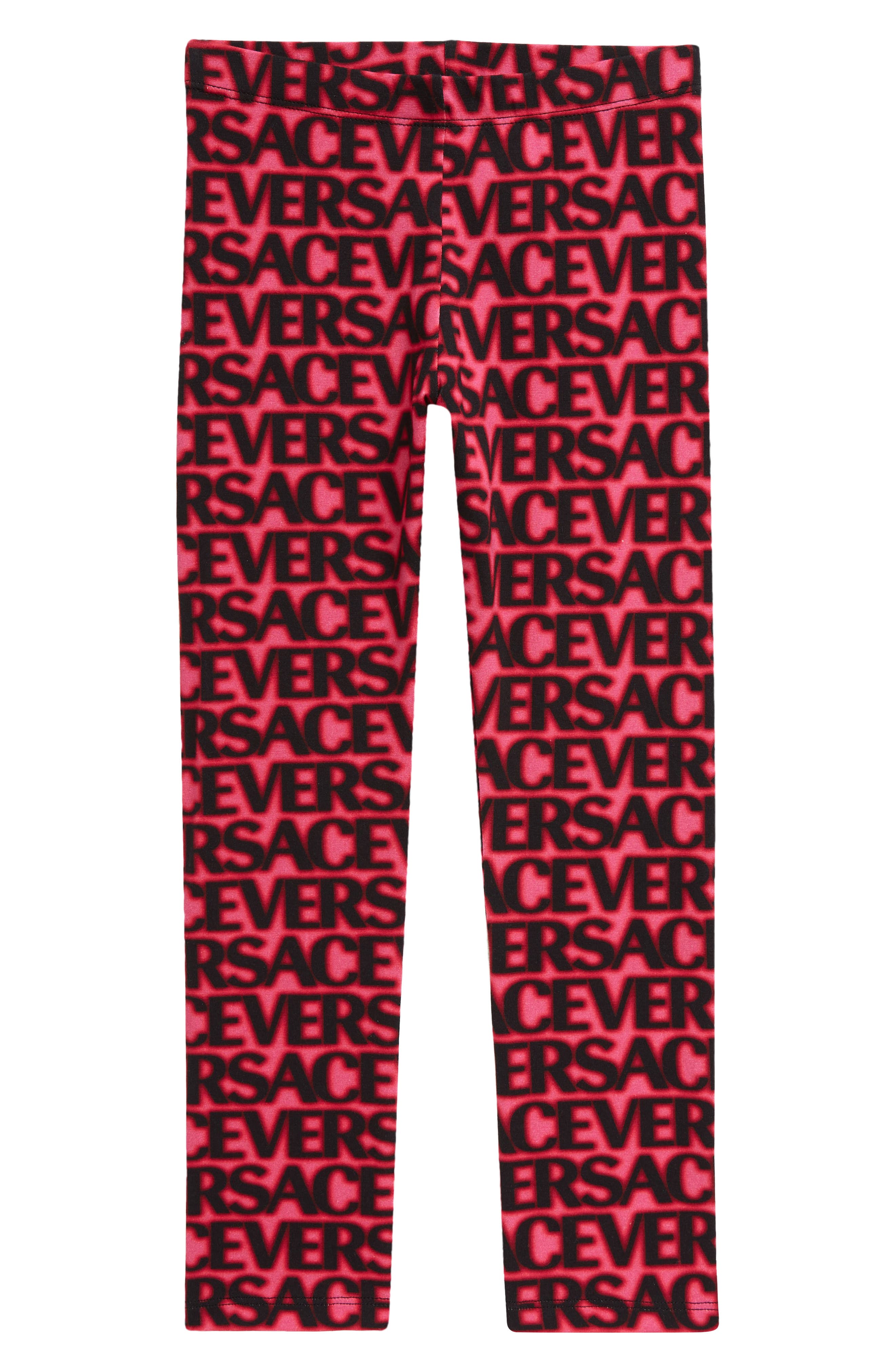 Versace Kids logo print leggings - Black