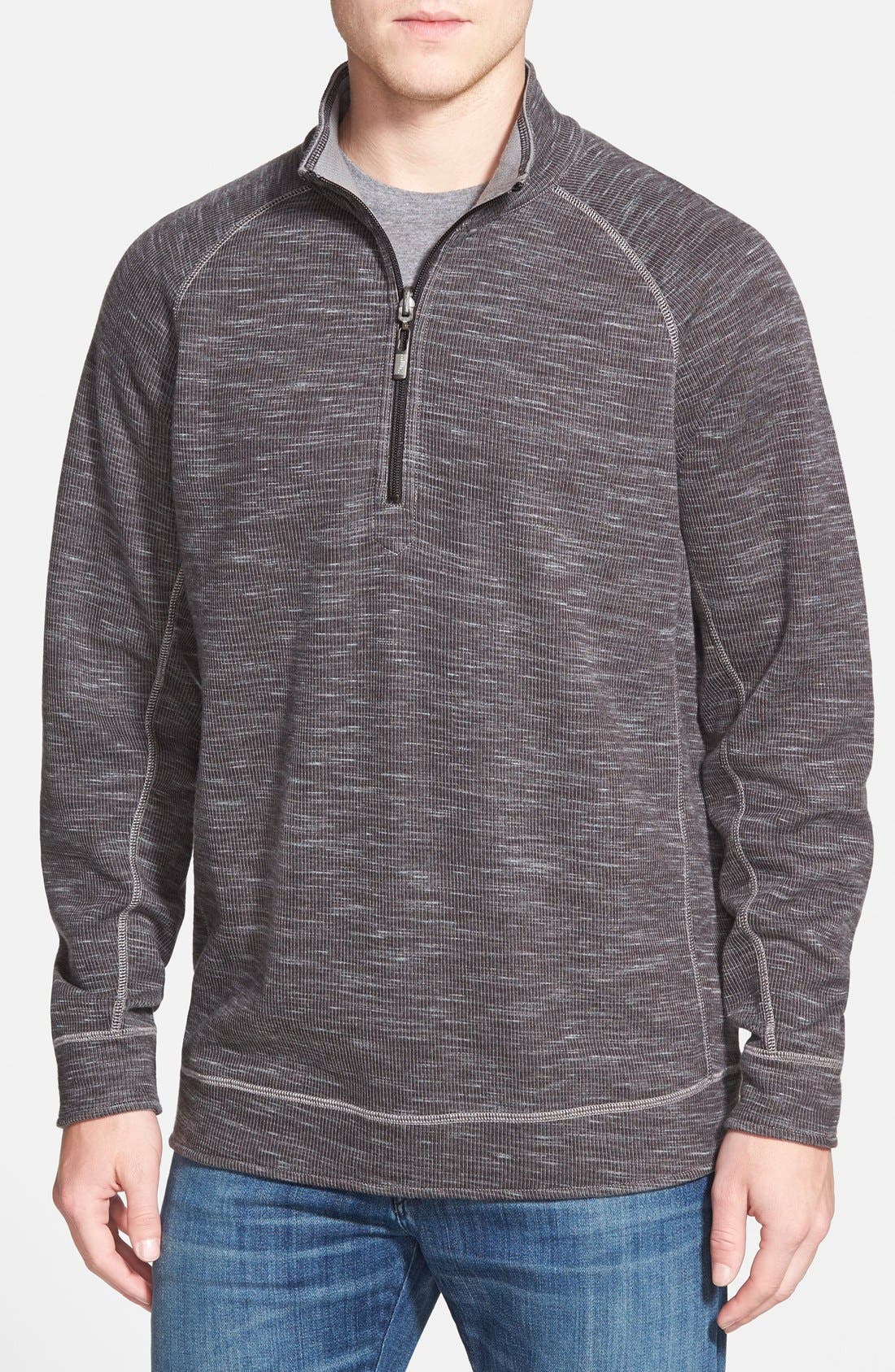 tommy bahama reversible quarter zip