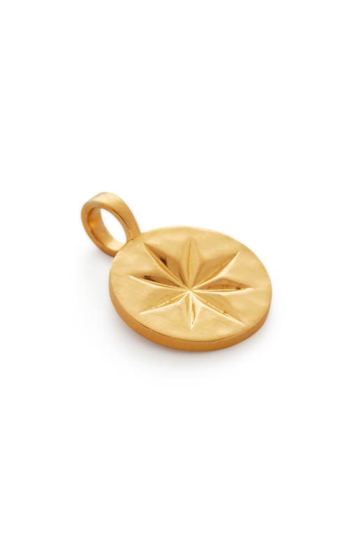 Monica Vinader Guiding Star Pendant in Yellow Gold at Nordstrom