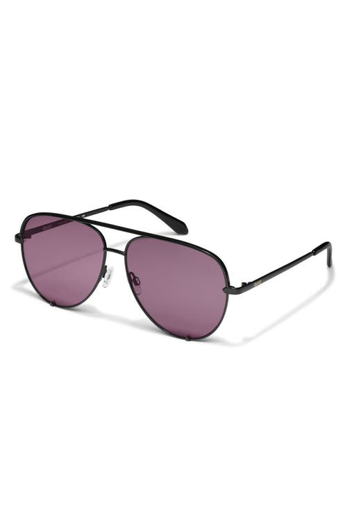 Shop Quay High Key 55mm Aviator Sunglasses In Black/amethyst