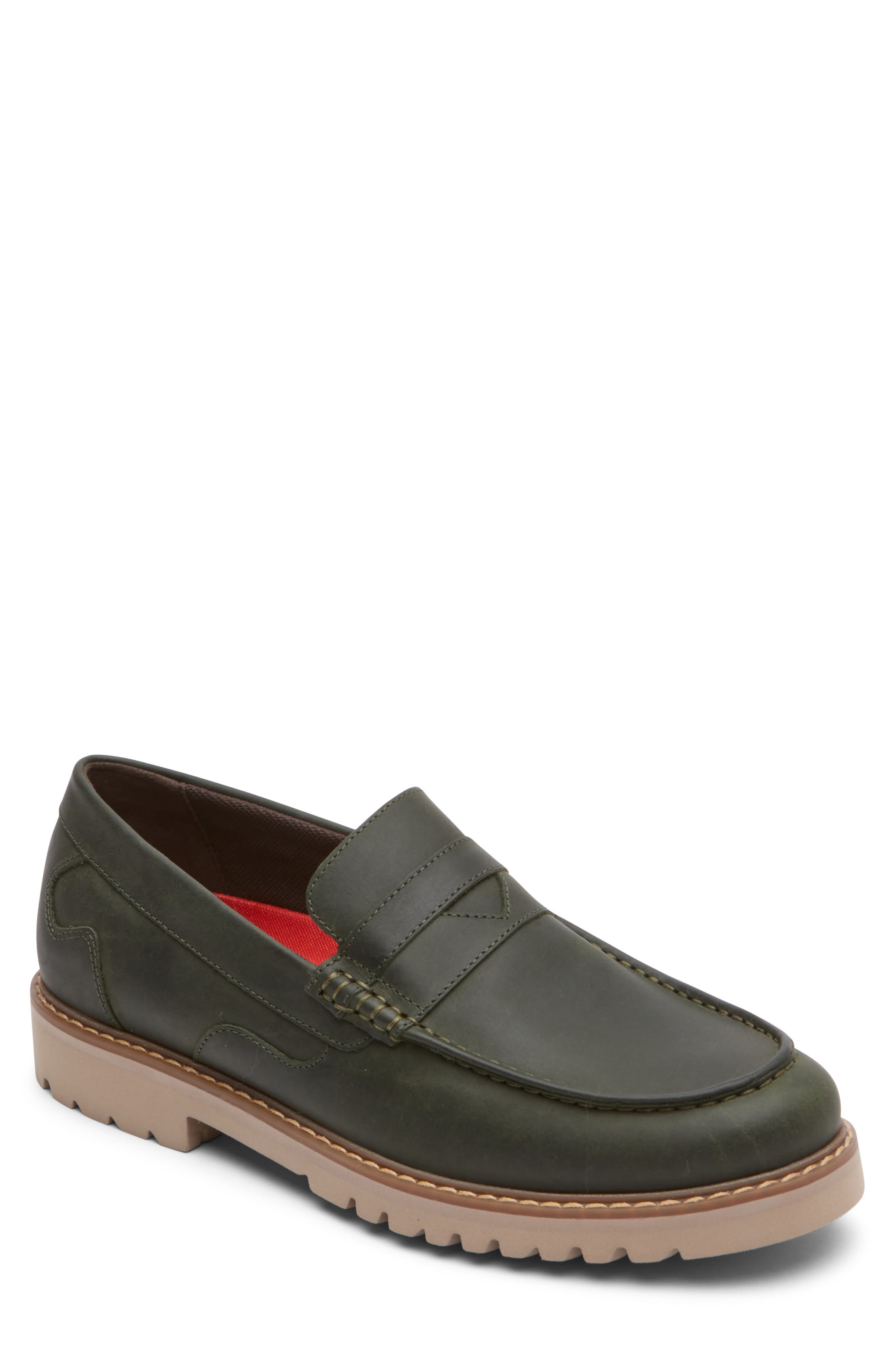 Rockport Maverick Penny Loafer In Forest Night
