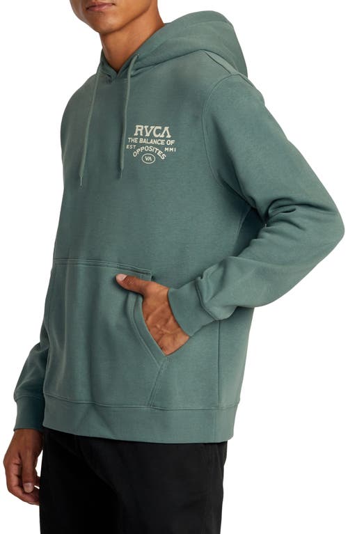 Shop Rvca Plein View Graphic Hoodie In Jade