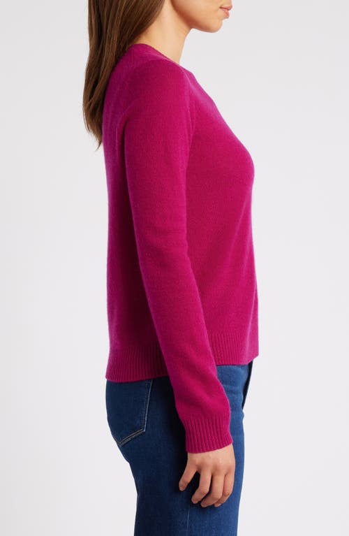 Caslonr Caslon(r) Cashmere Crewneck Sweater In Pink Plumier