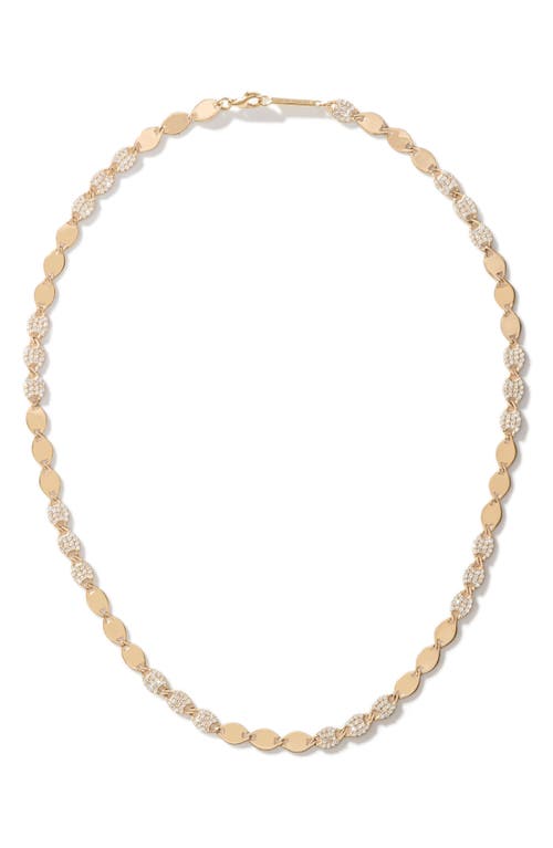 Lana Diamond & Nude Link Necklace in Yellow at Nordstrom