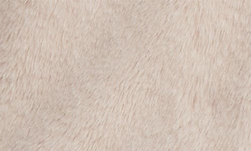 Noize Faux Fur Longline Coat In Ivory