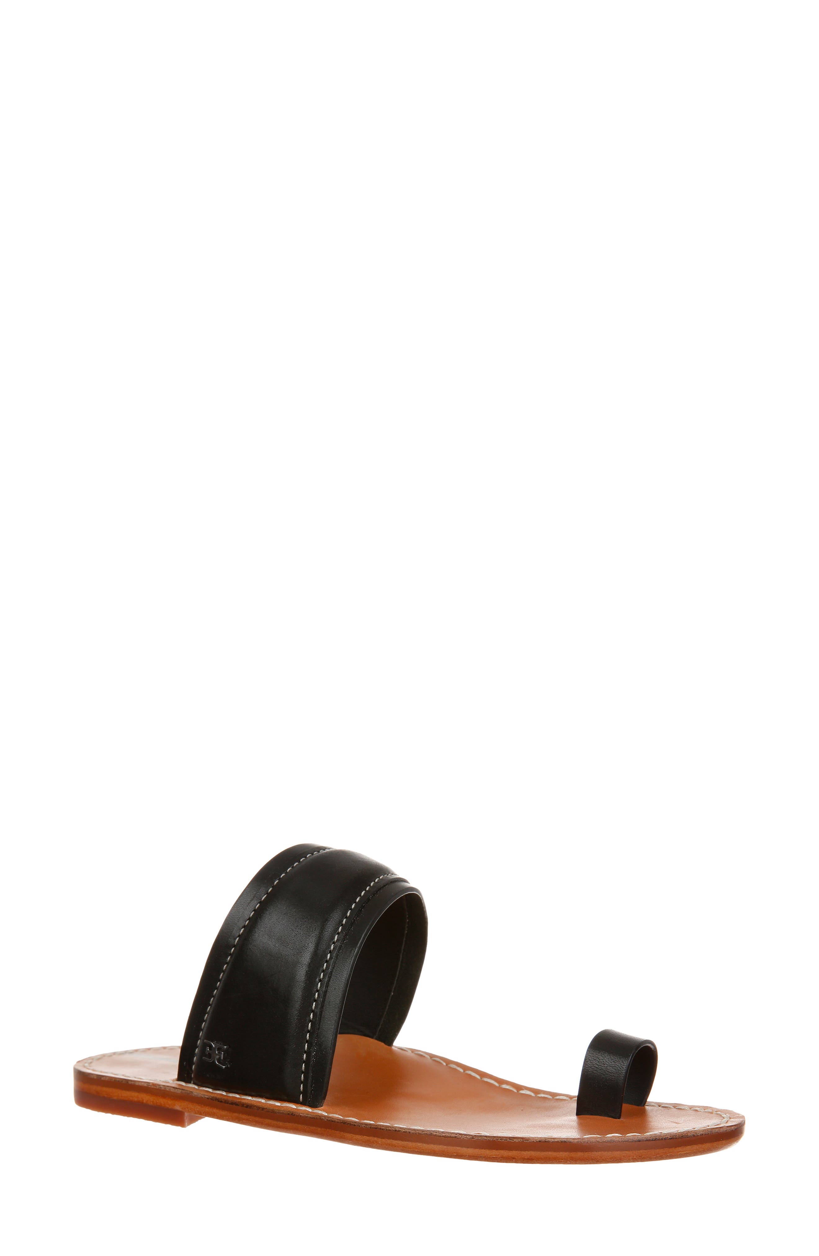 Sam Edelman Margit Toe Loop Sandal in Black Smart Closet