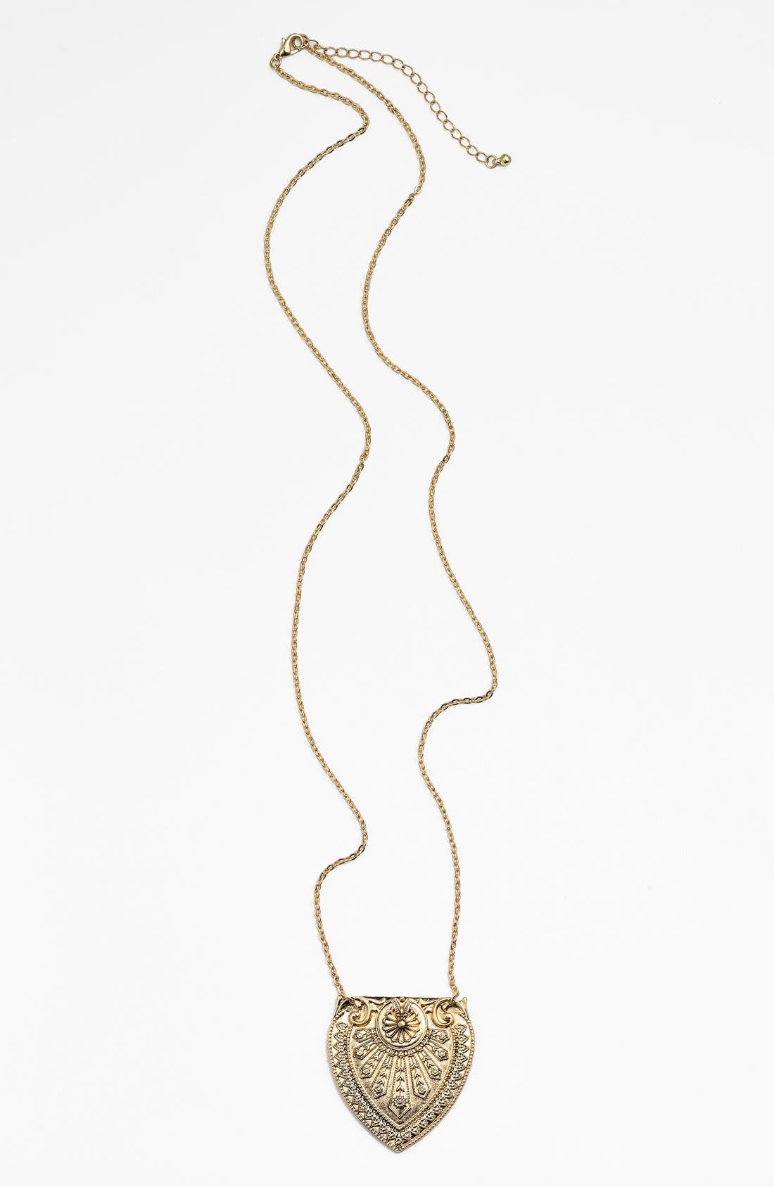 BP. Embossed Heart Pendant Necklace (Juniors) Nordstrom