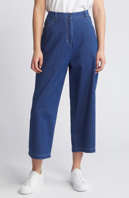 Masai Copenhagen Panama Crop Wide Leg Jeans Dark Denim at Nordstrom,