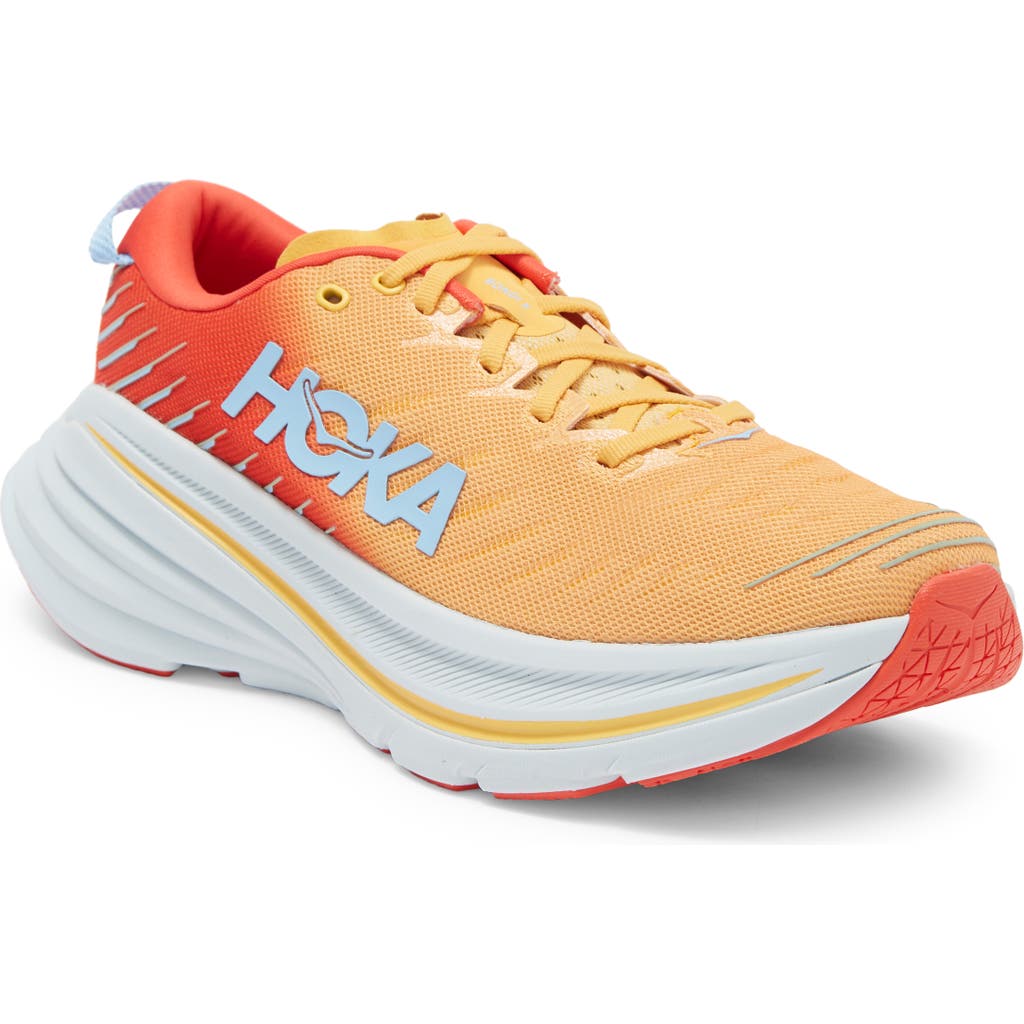 Hoka Bondi X Running Shoe In Fiesta/amber Yellow