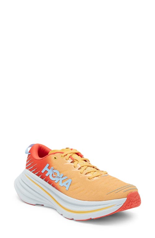 Shop Hoka Bondi X Running Shoe In Fiesta/amber Yellow