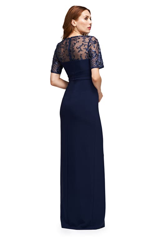 JS COLLECTIONS JS COLLECTIONS VANESSA EMBELLISHED COLUMN GOWN 