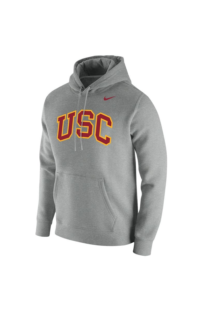Nike Men's Nike Heathered Gray USC Trojans Vintage School Logo Pullover ...