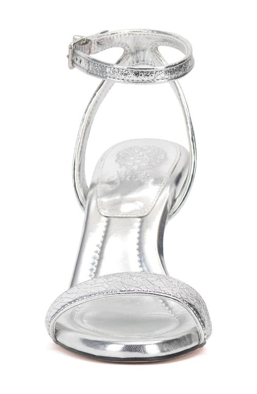 Vince Camuto Penelopy Ankle Strap Sandal In Silver