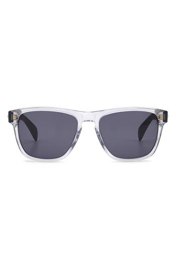 Rag & Bone 56mm Rectangle Sunglasses In Black