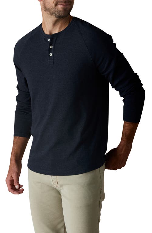 Shop The Normal Brand Puremeso Everyday Henley In Normal Navy