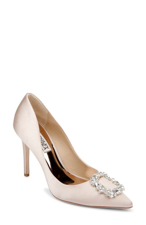 Badgley Mischka Collection Cher Crystal Embellished Pump in Nude