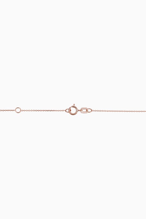 Oradina 14k Rose Solid Gold Caesar Pendant Necklace In Rose Gold