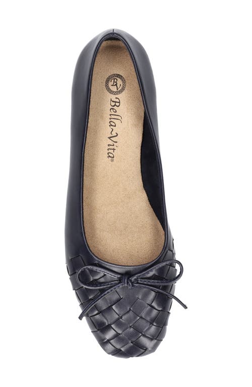 Shop Bella Vita Francie Ballet Flat In Navy