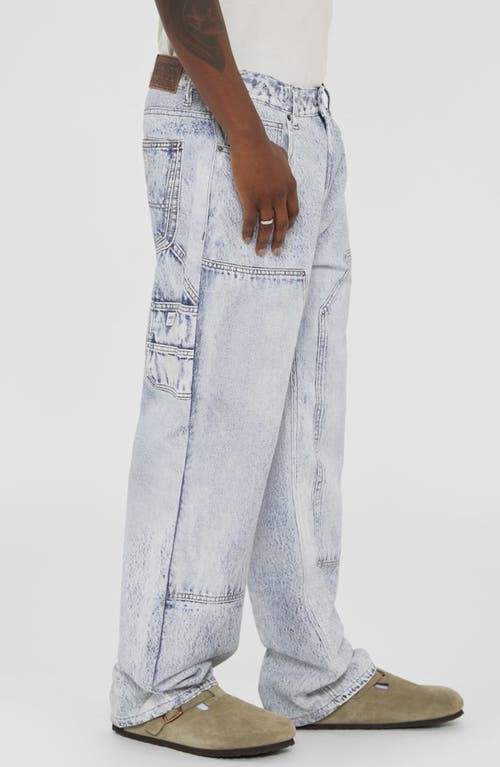 Guess Jeans Go Photorealistic Baggy Faux Denim Pants In Blue