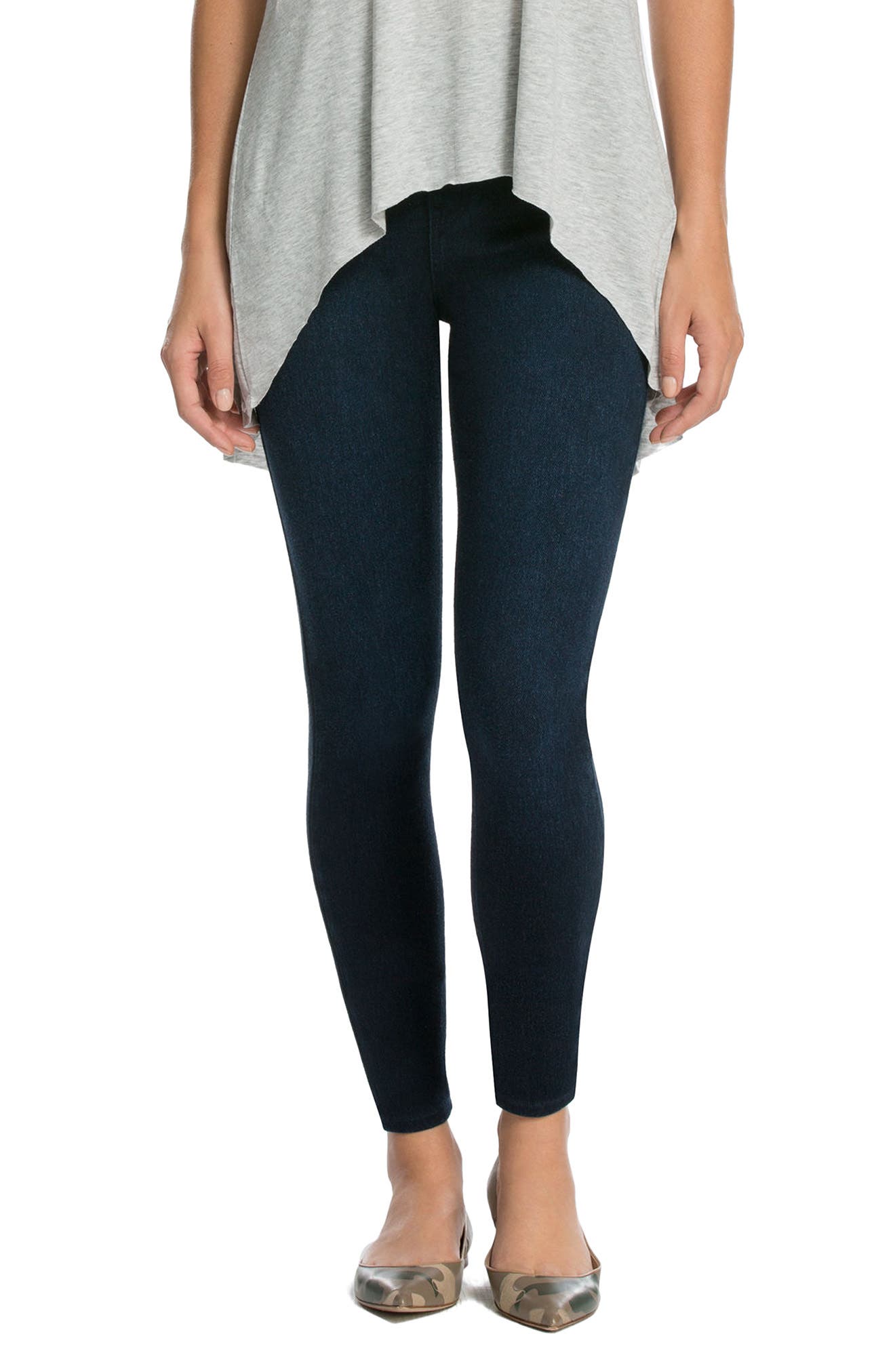 high rise jean leggings