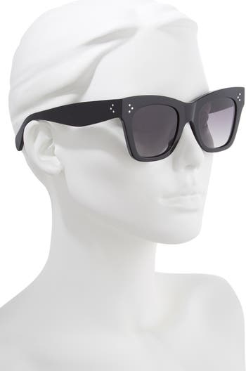 CELINE Polarized Square Sunglasses, 50mm