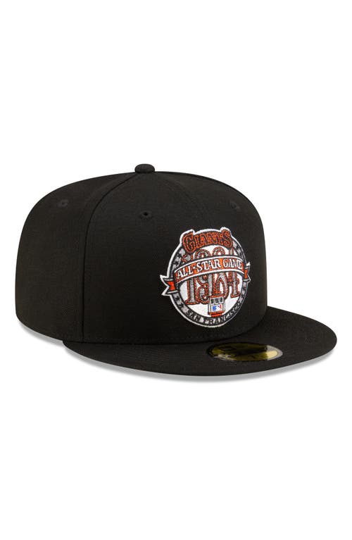 Shop New Era X Diet Starts Monday X Diet Starts Monday San Francisco Giants 59fifty Fitted Twill Baseball In Black