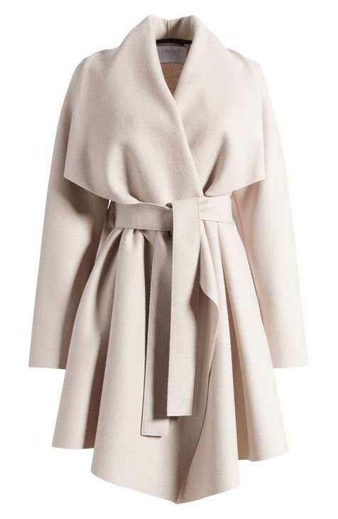 Long White Wool Coat, Fitted Wool Coat, Warm Winter Coat, Winter Wedding  Coat , Women Wool Coat, Belted Wool Coat C1742 -  Canada