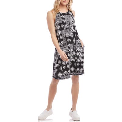 Karen Kane Chloe Geo Print Dress, Black