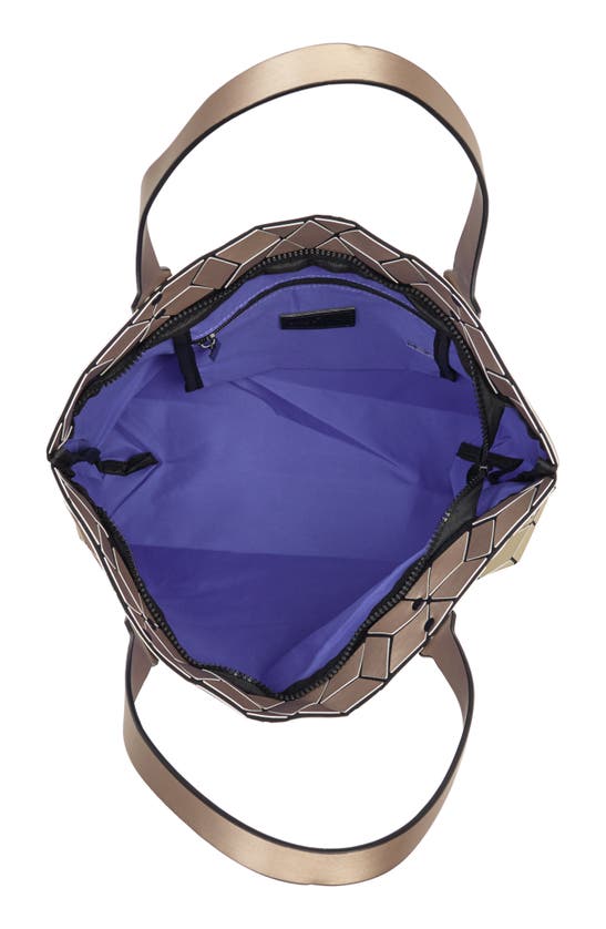 Patrizia Luca Two Tone Geo Tote Bag In M.gold/ Bronze