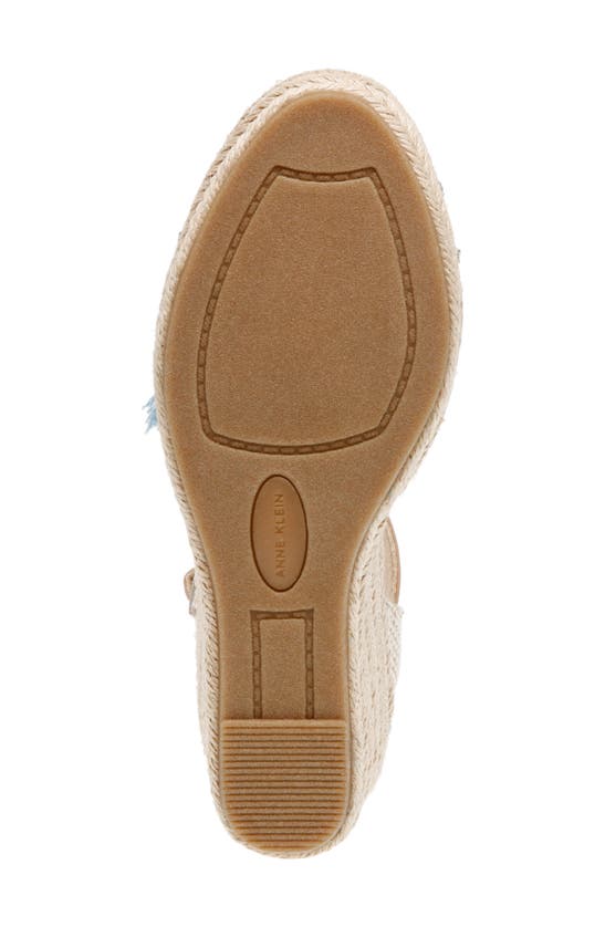 Shop Anne Klein Lenox Wedge Espadrille Sandal In Denim