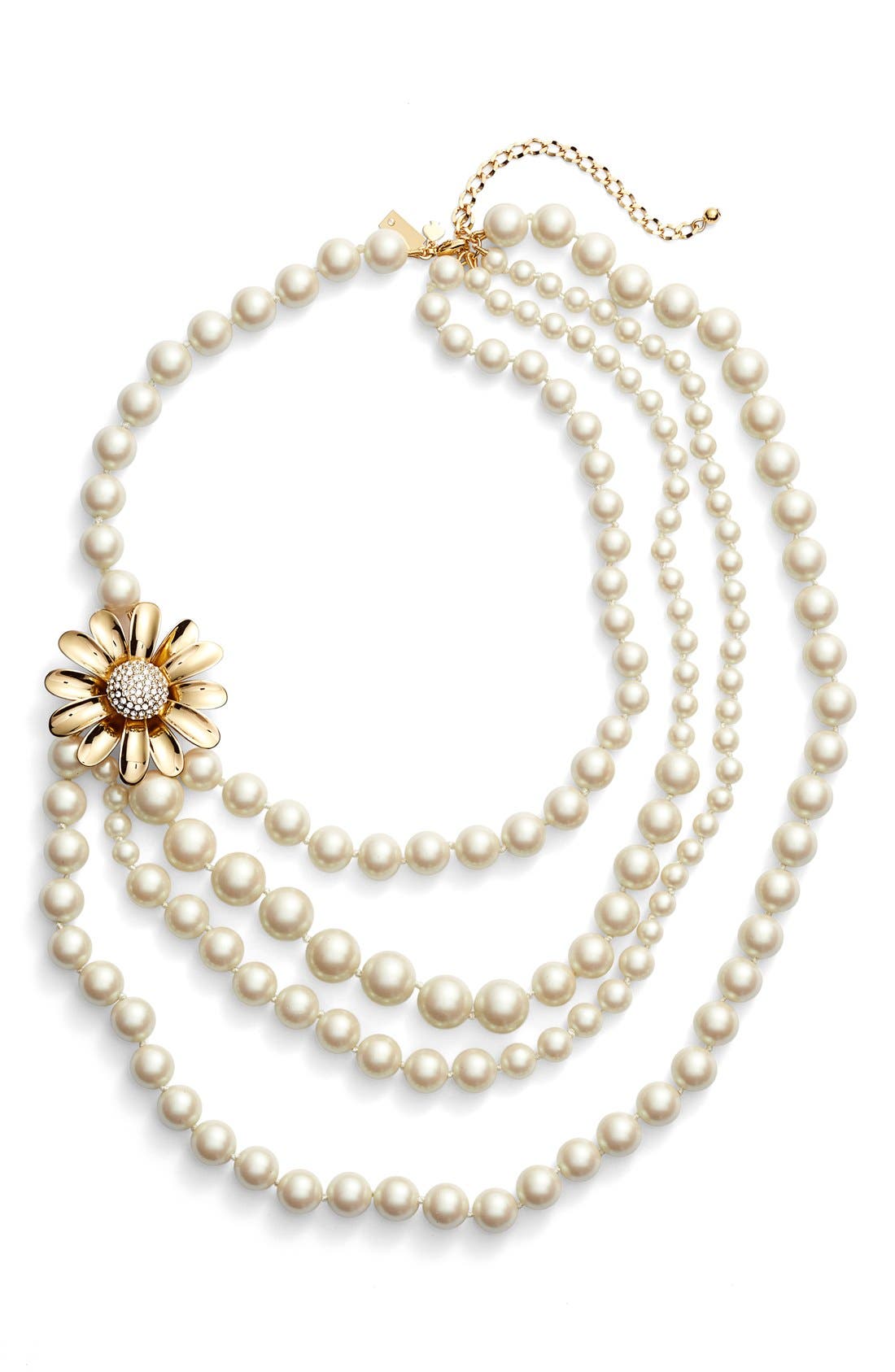 kate spade new york 'dazzling daisies' faux pearl strand ...