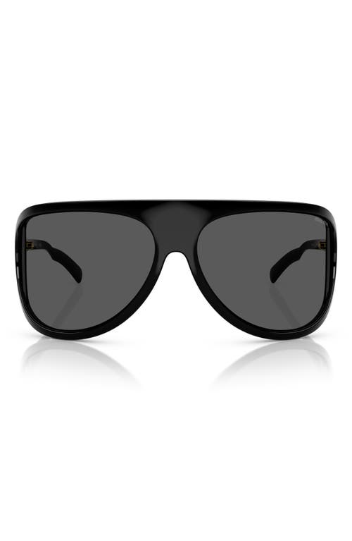 Miu Miu Runway Oversized Aviator Sunglasses In Dark Grey
